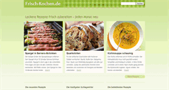 Desktop Screenshot of frisch-kochen.de