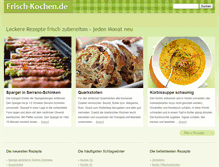 Tablet Screenshot of frisch-kochen.de